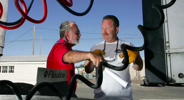 Two guys with a truck